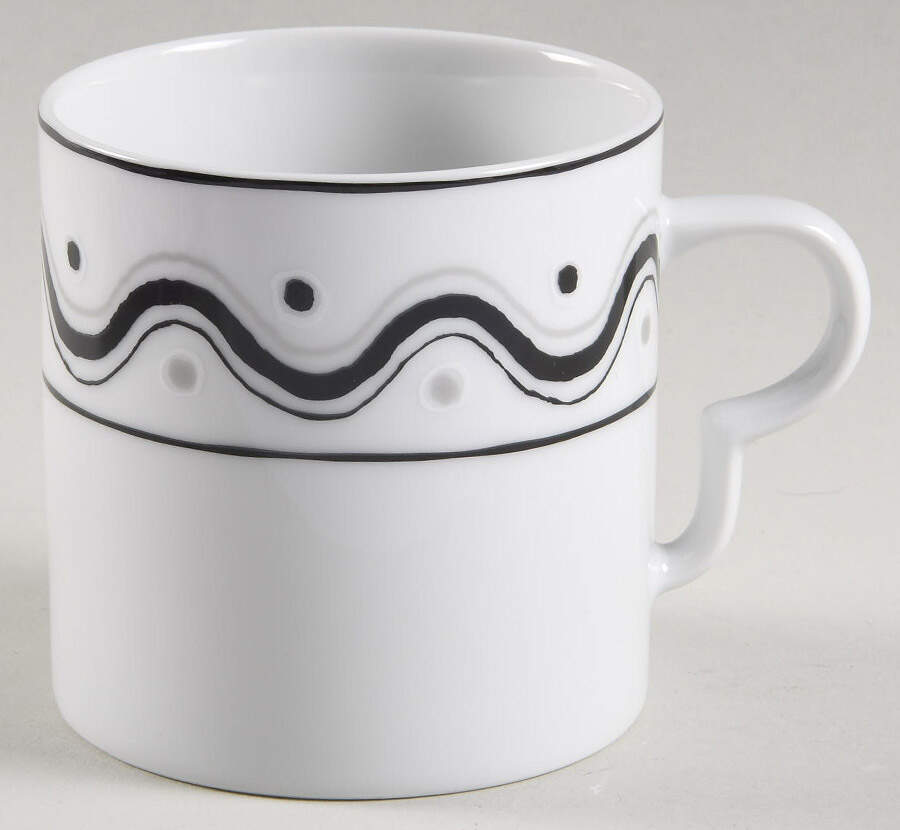 Duet Black Flat Cup by Mikasa-1