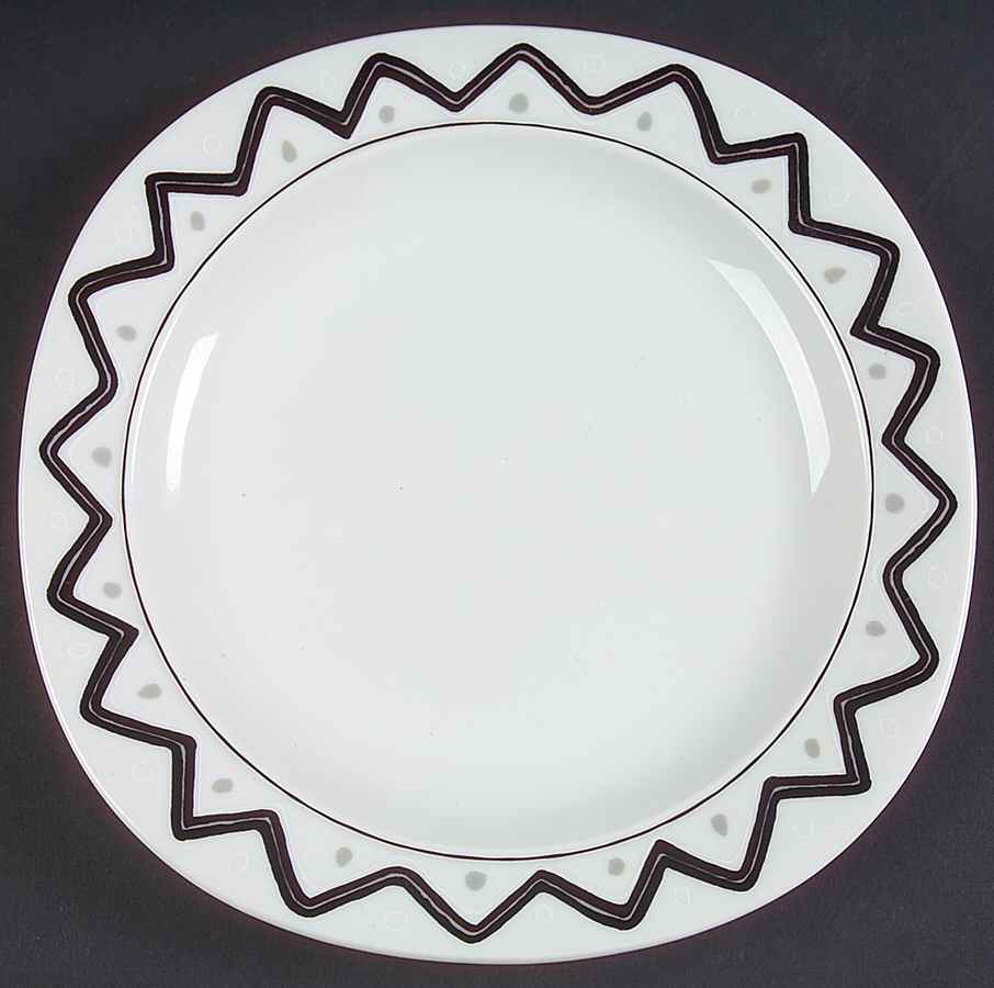 Duet Black Salad Plate by Mikasa-1