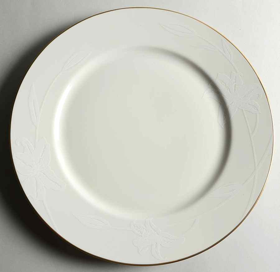 Fleur De Lis Gold 12" Chop Plate (Round Platter) by Mikasa-1