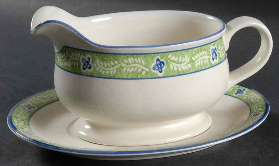 Tender Vine Gravy Boat & Underplate by Mikasa-1