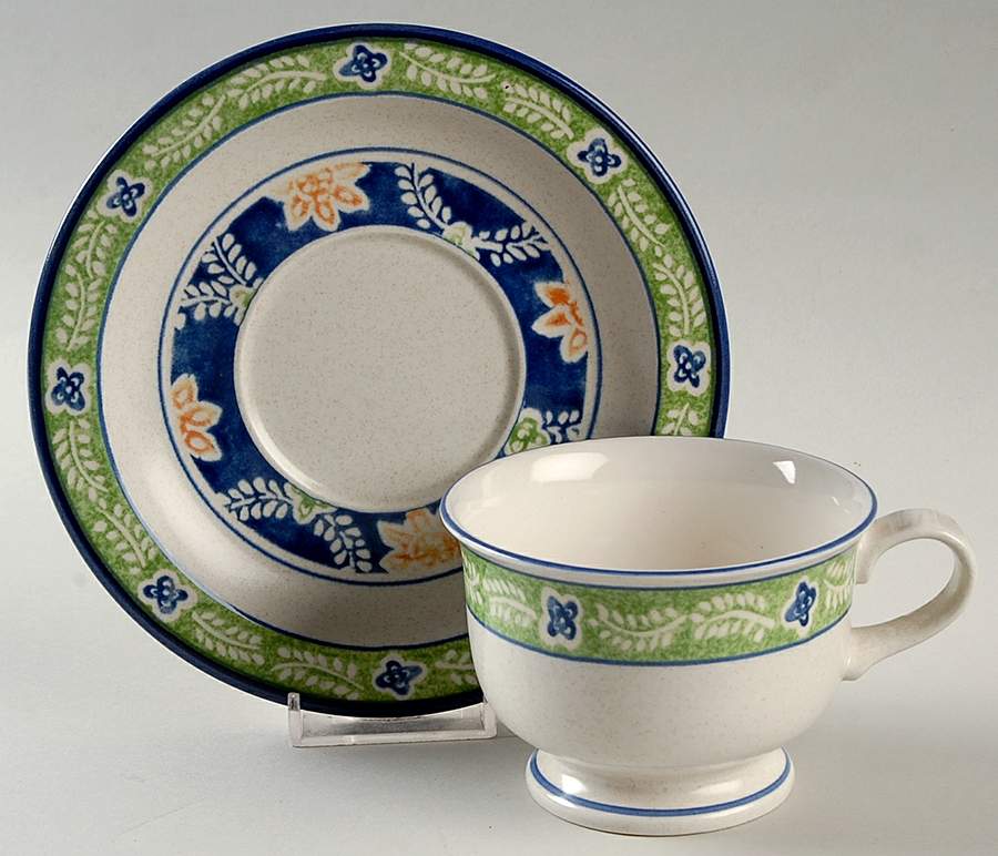 Tender Vine Footed Cup & Saucer Set by Mikasa-1