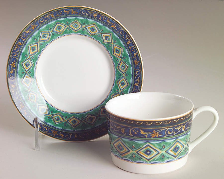 Florenza Flat Cup & Saucer Set by Mikasa-1