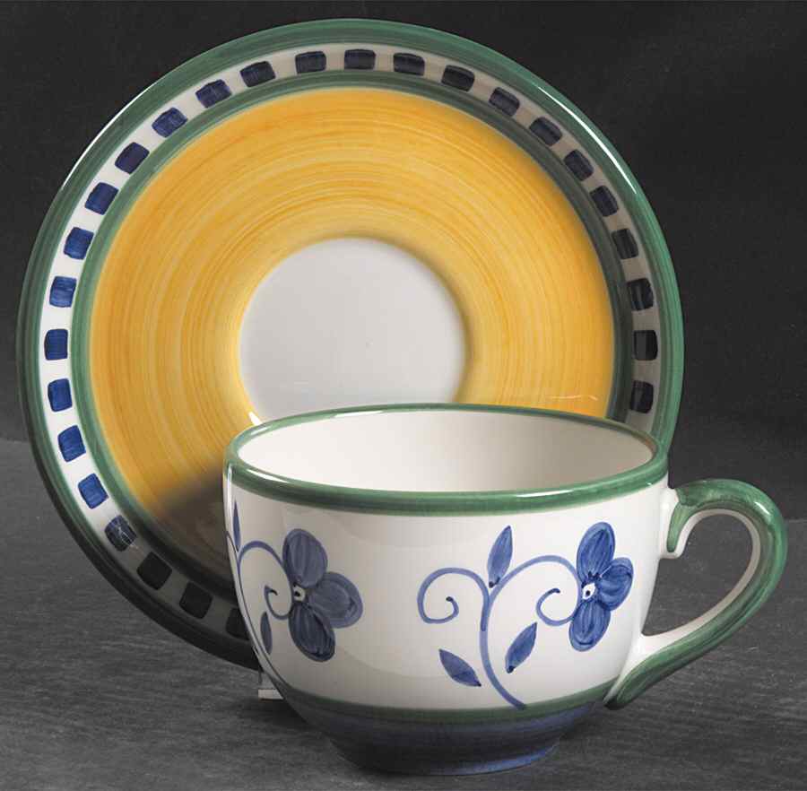 Firenze (Stoneware) Jumbo Cup & Saucer Set by Mikasa-1
