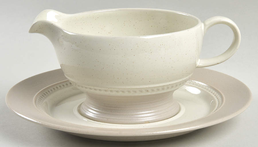 Pebble Beach Gravy Boat & Underplate by Mikasa-1