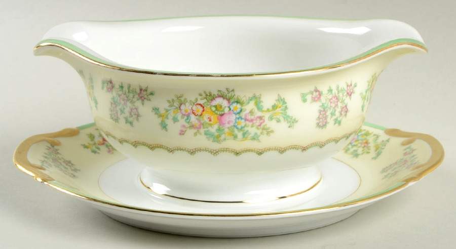 MEI515 Gravy Boat with Attached Underplate by Meito-1
