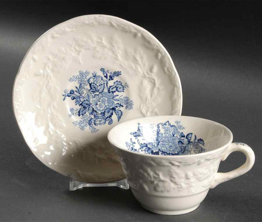 Ascot On Oak Flat Cup & Saucer Set by Mason's-1