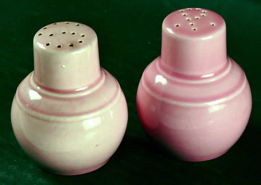 Early California Pink Salt & Pepper Set by Metlox - Poppytrail - Vernon-1