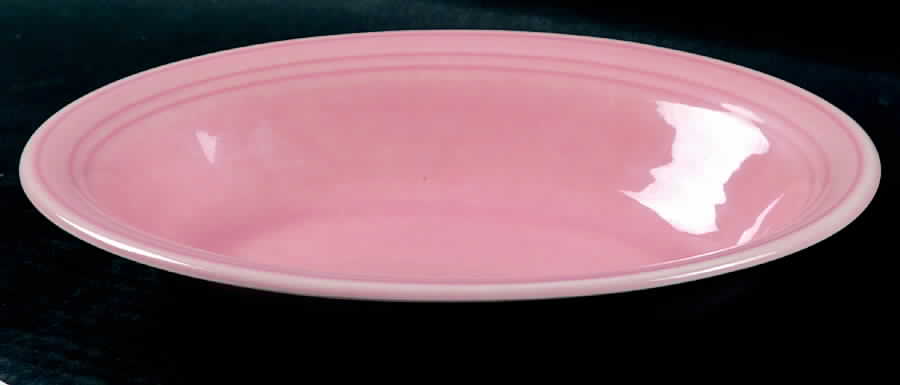 Early California Pink 9" Oval Vegetable Bowl by Metlox - Poppytrail - Vernon-1