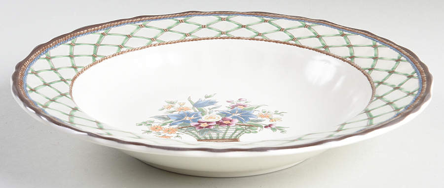 Floral Pageant Large Rim Soup Bowl by Mikasa-1