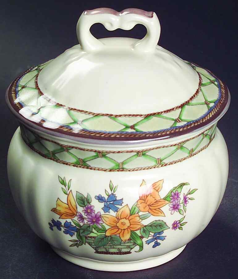 Floral Pageant Sugar Bowl & Lid by Mikasa-1