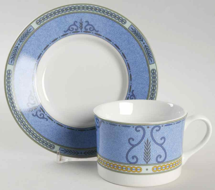 French Quarter Flat Cup & Saucer Set by Mikasa-1