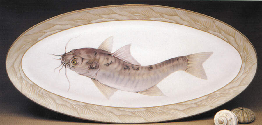 Waterdance 20" Fish Platter by Mottahedeh-1