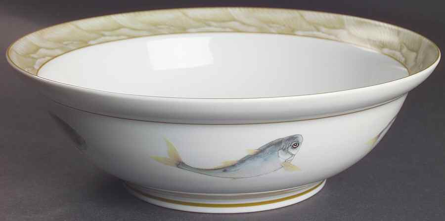 Waterdance 10" Round Vegetable Bowl by Mottahedeh-1