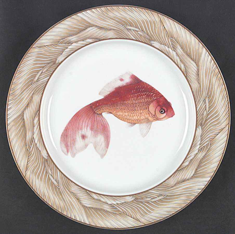 Waterdance Dinner Plate by Mottahedeh-1