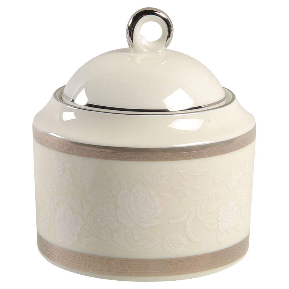 Platinum Lace Sugar Bowl & Lid by Mikasa-1