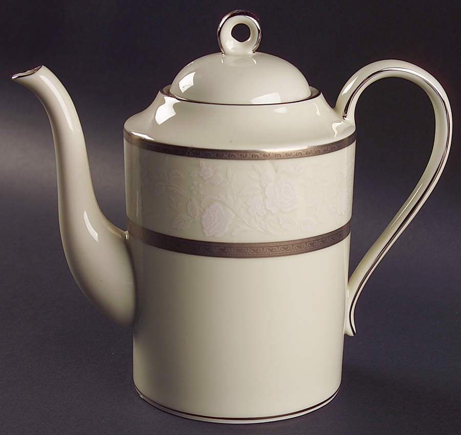 Platinum Lace Coffee Pot & Lid by Mikasa-1