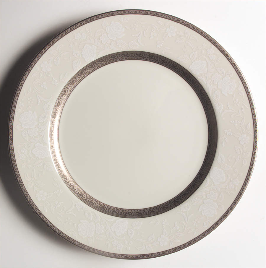 Platinum Lace 12" Chop Plate (Round Platter) by Mikasa-1