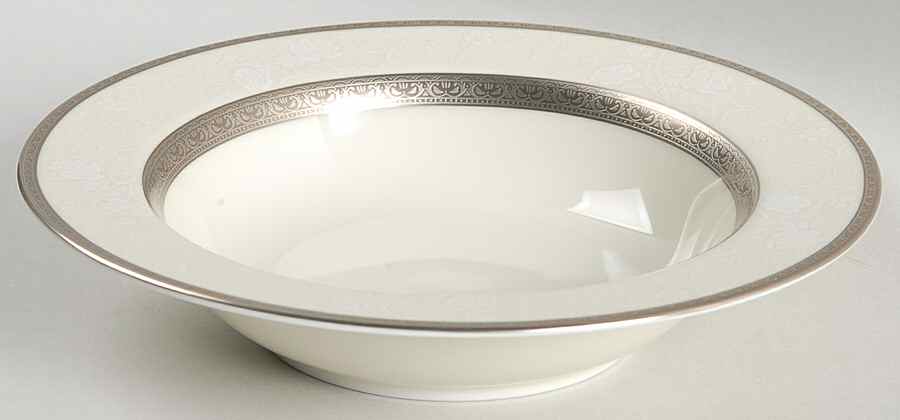 Platinum Lace Rim Fruit/Dessert (Sauce) Bowl by Mikasa-1
