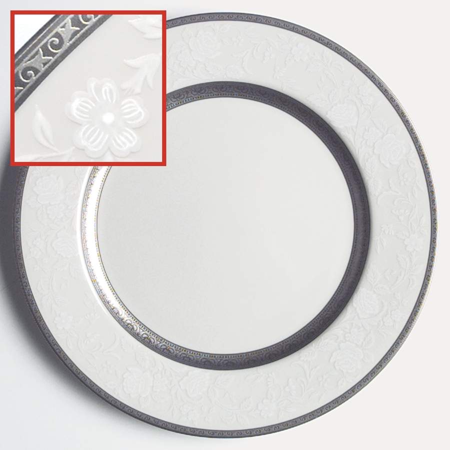 Platinum Lace Dinner Plate by Mikasa-1