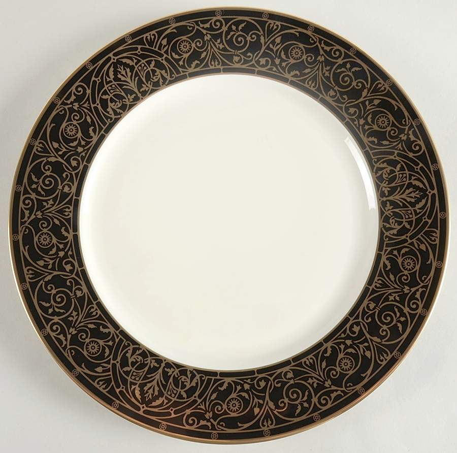 Victorian Ebony 12" Chop Plate (Round Platter) by Mikasa-1