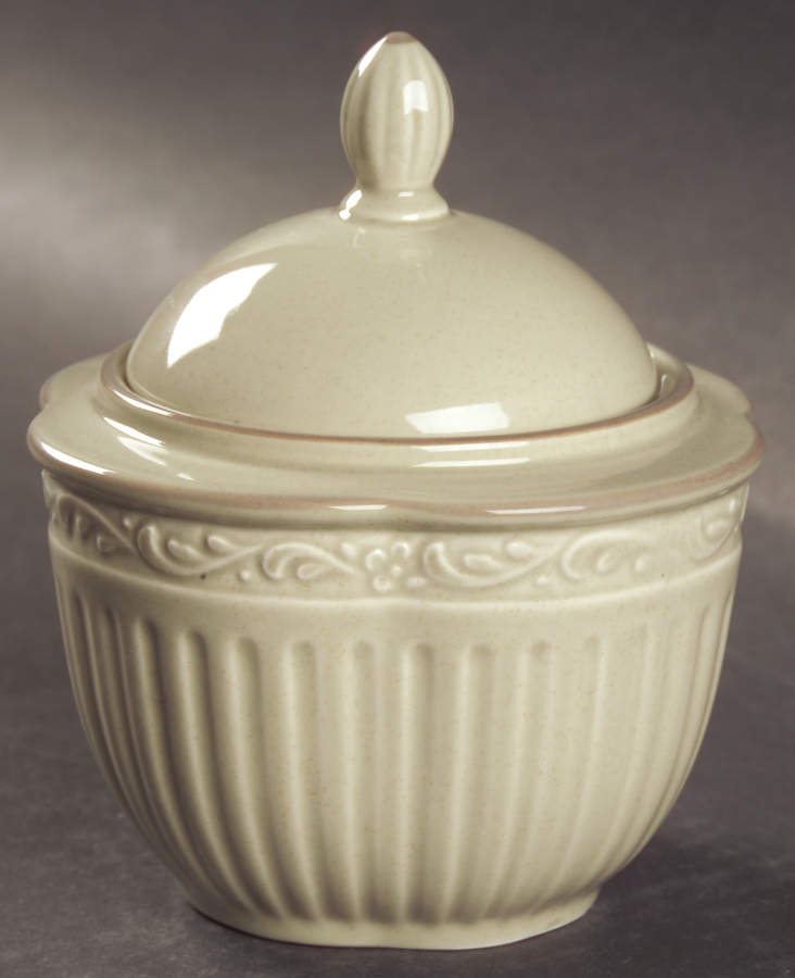 Mystic Green Sugar Bowl & Lid by Mikasa-1