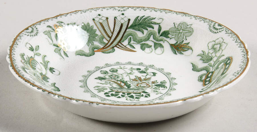 Japan Green Fruit/Dessert (Sauce) Bowl by J & G Meakin-1