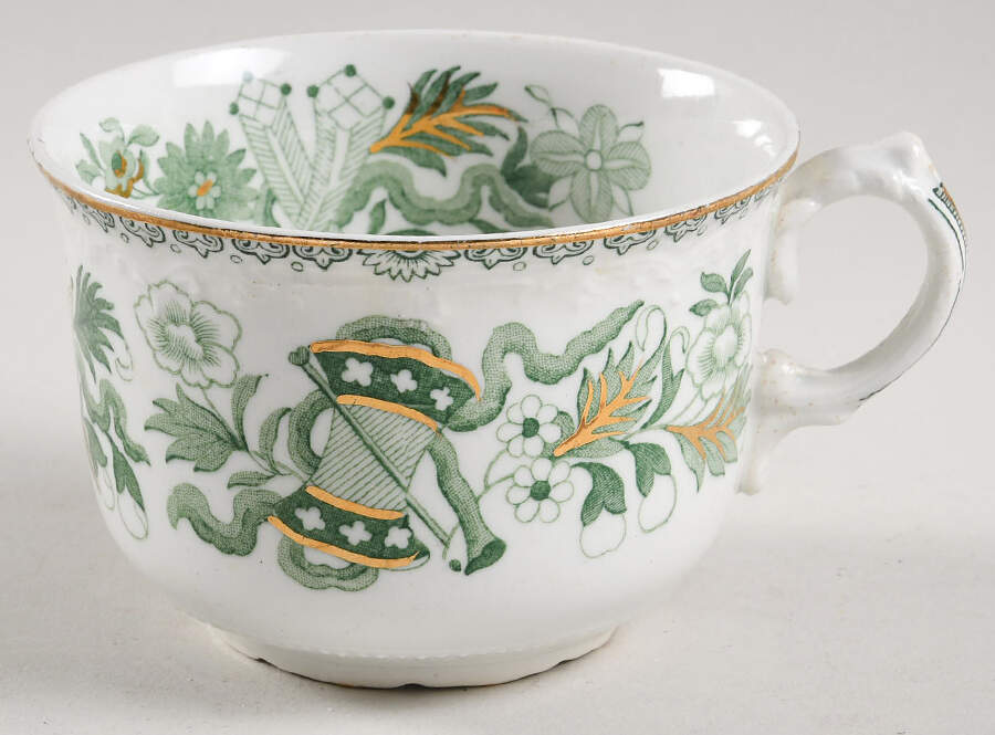Japan Green Flat Cup by J & G Meakin-1