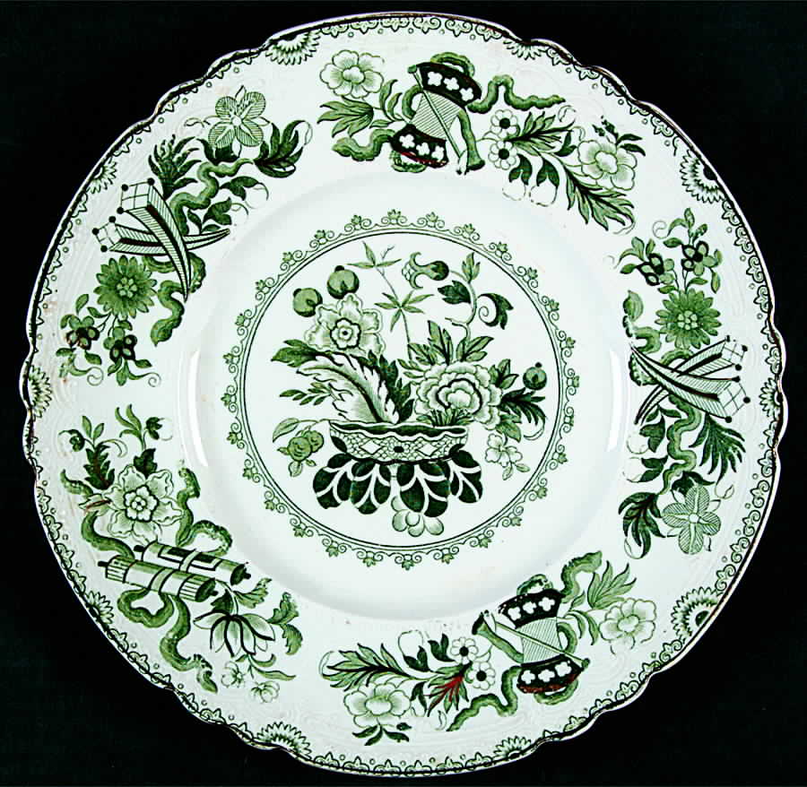 Japan Green Dinner Plate by J & G Meakin-1
