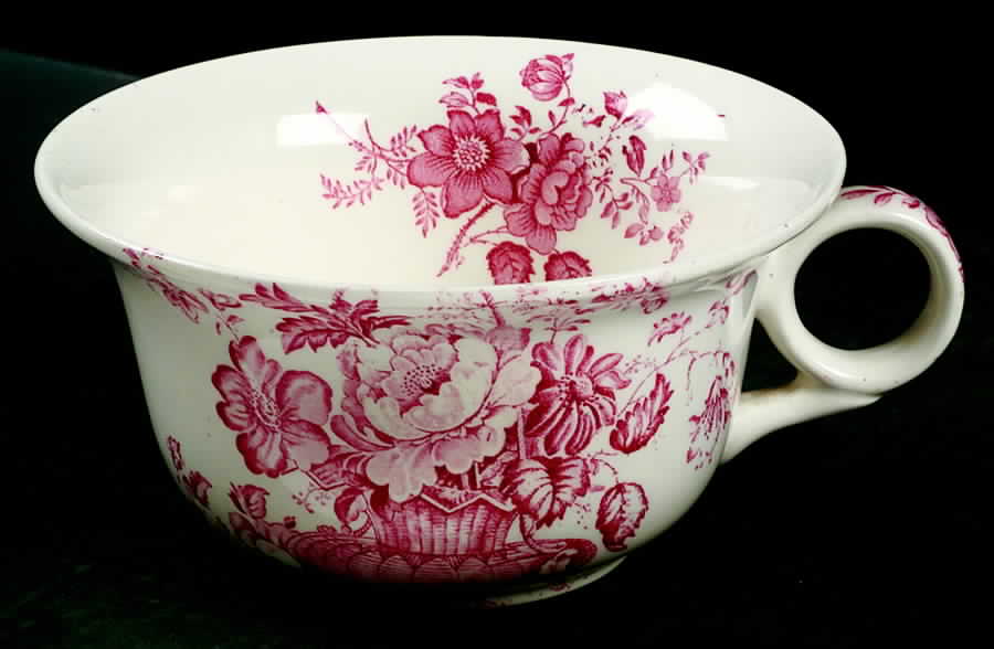 Charlotte Red and Pink Jumbo Cup by Alfred Meakin-1