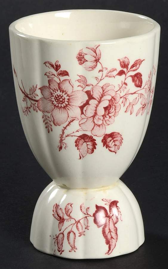 Charlotte Red and Pink Double Egg Cup by Alfred Meakin-1