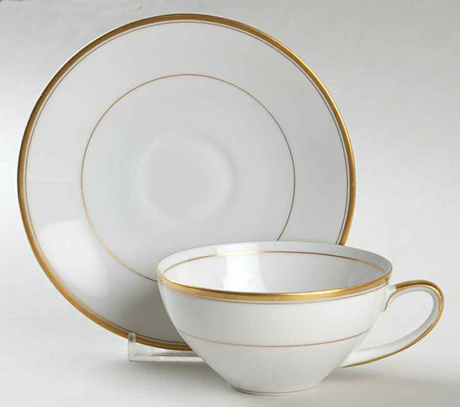 Royalty Flat Cup & Saucer Set by Meito-1