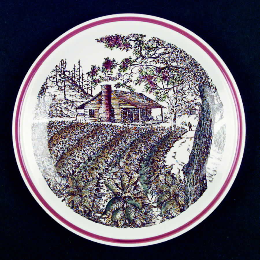 Bits of The Old South Salad Plate by Metlox - Poppytrail - Vernon-1