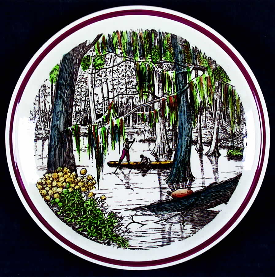Bits of The Old South Luncheon Plate by Metlox - Poppytrail - Vernon-1