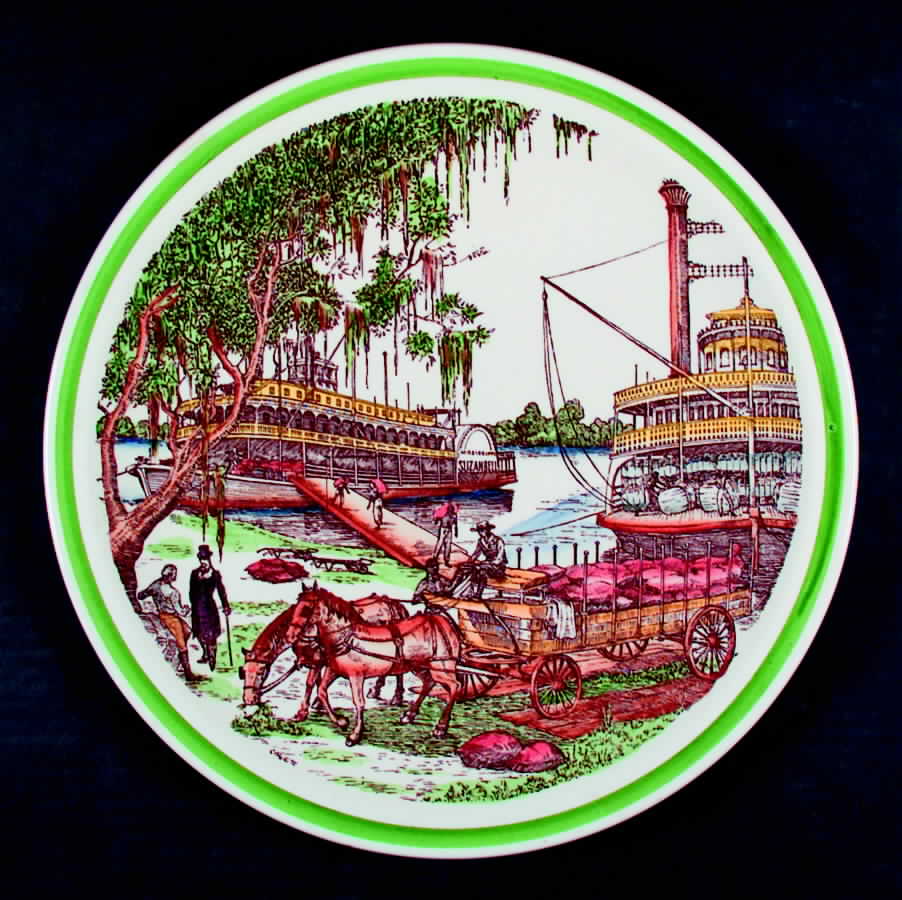 Bits of The Old South 14" Chop Plate (Round Platter) by Metlox - Poppytrail - Vernon-1
