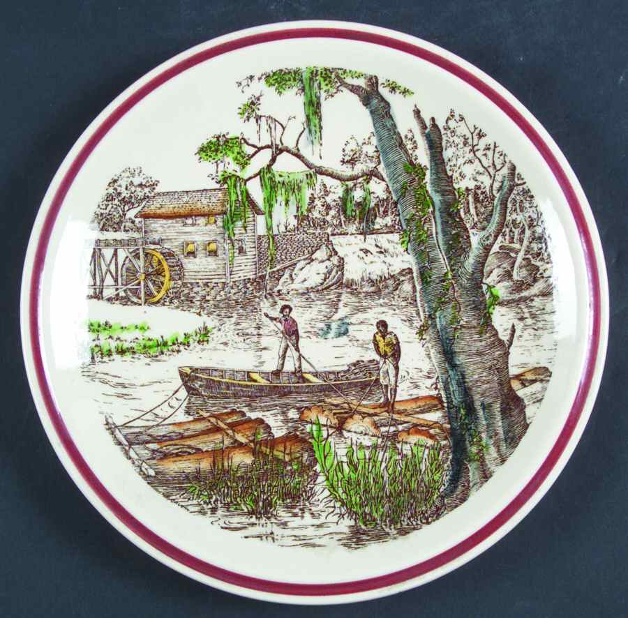 Bits of The Old South Luncheon Plate by Metlox - Poppytrail - Vernon-1