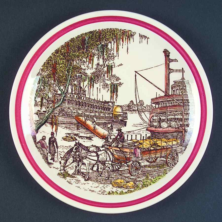 Bits of The Old South Luncheon Plate by Metlox - Poppytrail - Vernon-1