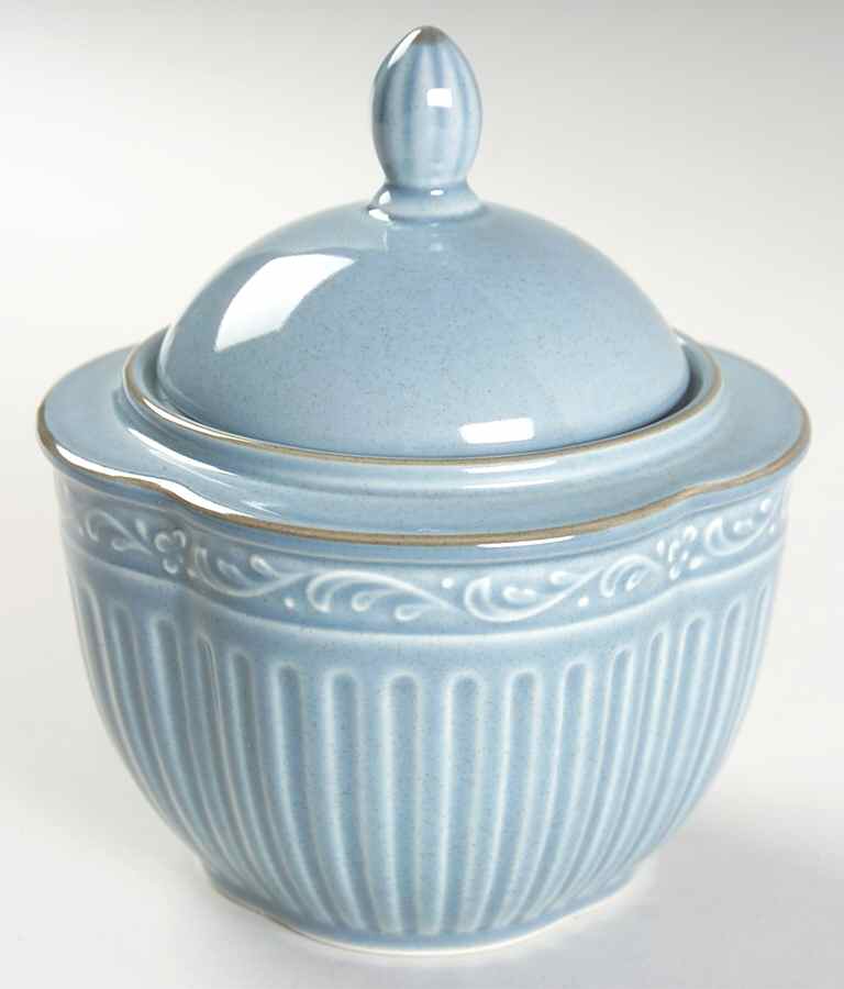 Dresden Blue Sugar Bowl & Lid by Mikasa-1
