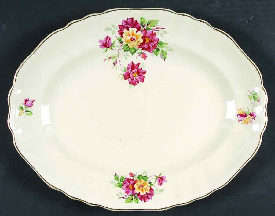 MEK53 14" Oval Serving Platter by J & G Meakin-1