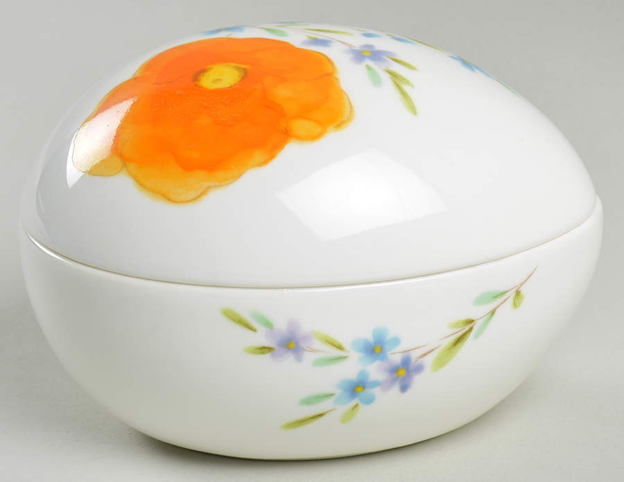 Dancing Flowers Large Egg Box & Lid by Mikasa-1