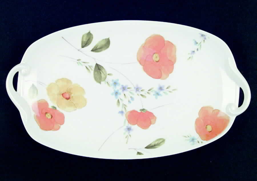 Dancing Flowers Large Sandwich Tray by Mikasa-1