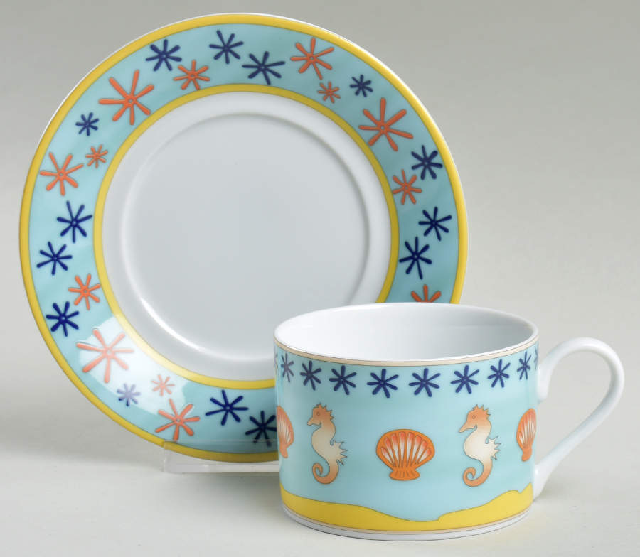 Island Charm Flat Cup & Saucer Set by Mikasa-1