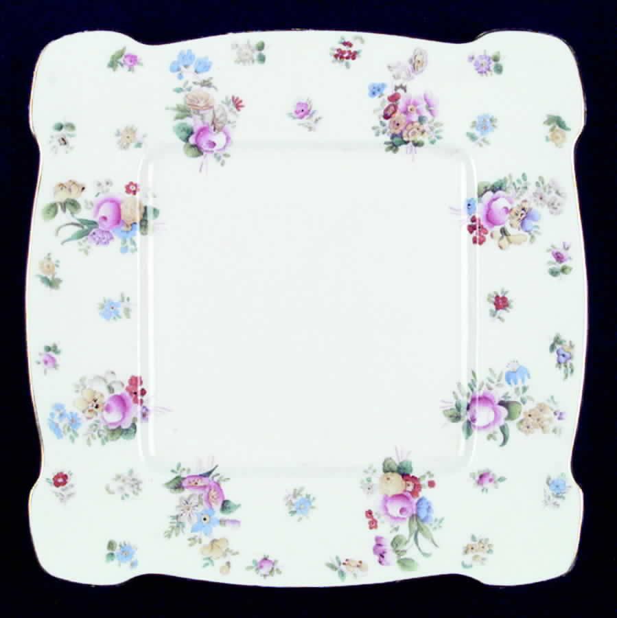 M39 Square Cake Plate by Minton-1