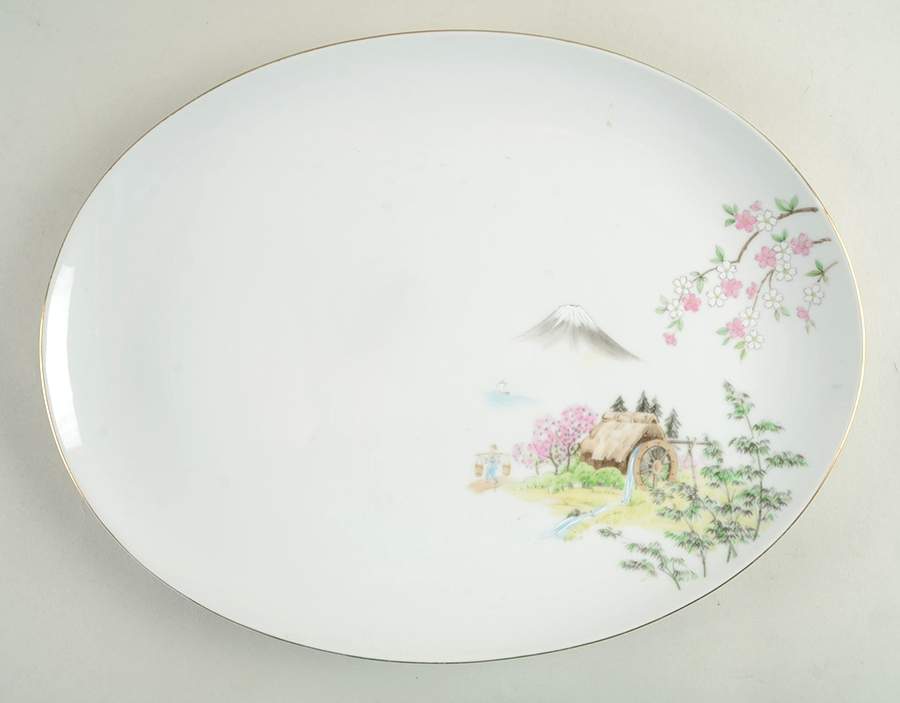 MOM8 14" Oval Serving Platter by Momoyama-1
