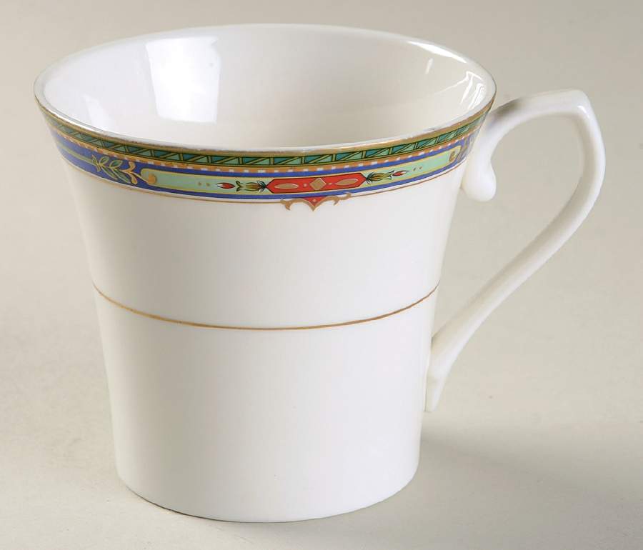 Plaza Court Blue Flat Cup by Mikasa-1