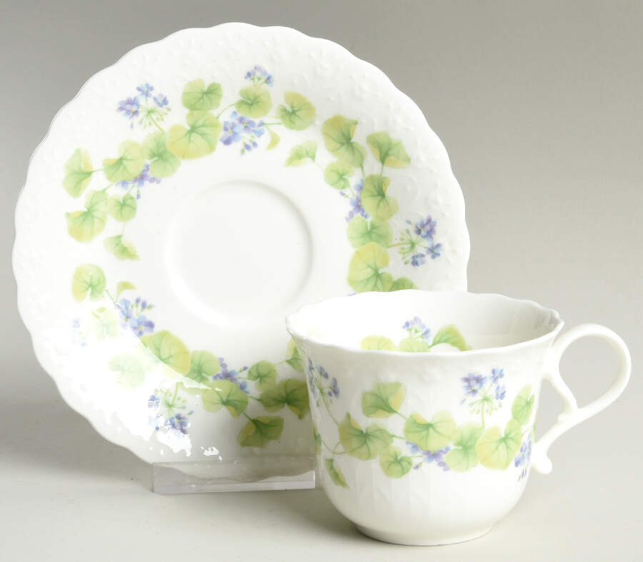 Blossom Circle Flat Cup & Saucer Set by Mikasa-1