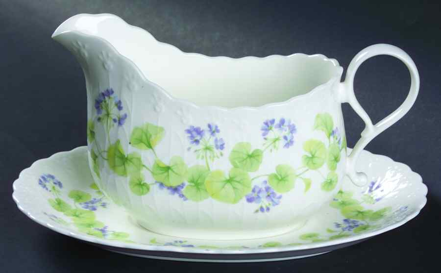 Blossom Circle Gravy Boat & Underplate by Mikasa-1