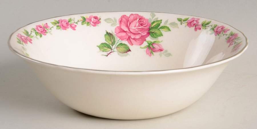 La Belle Rose Coupe Cereal Bowl by Alfred Meakin-1