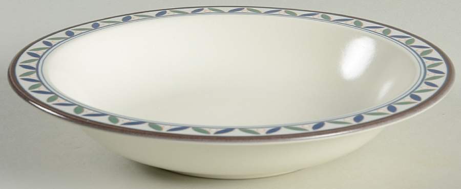 Rosette Rim Soup Bowl by Mikasa-1