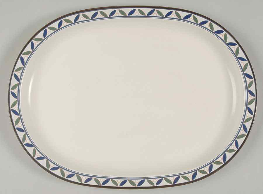 Rosette 15" Oval Serving Platter by Mikasa-1