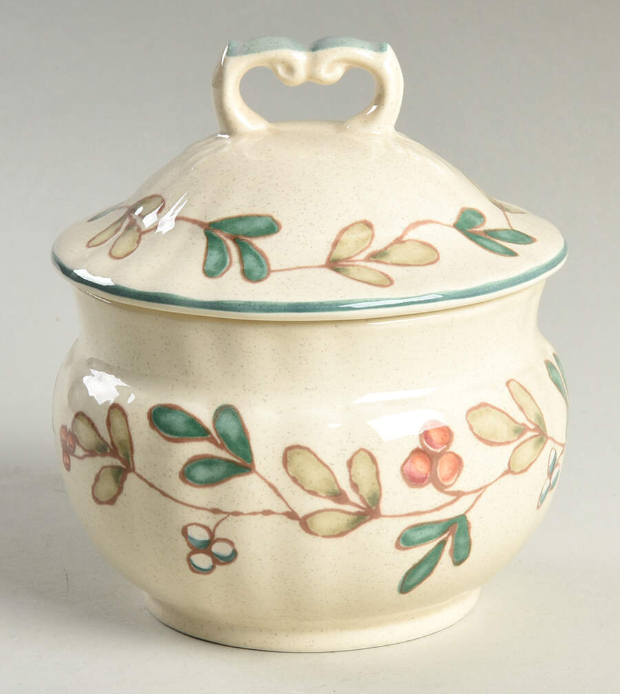 Cottage Flair Sugar Bowl & Lid by Mikasa-1
